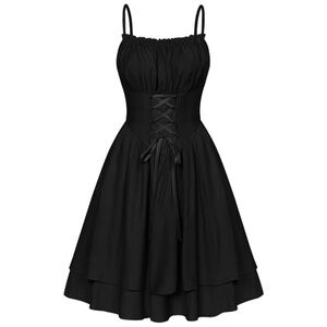 Elegant Black Midi Dress